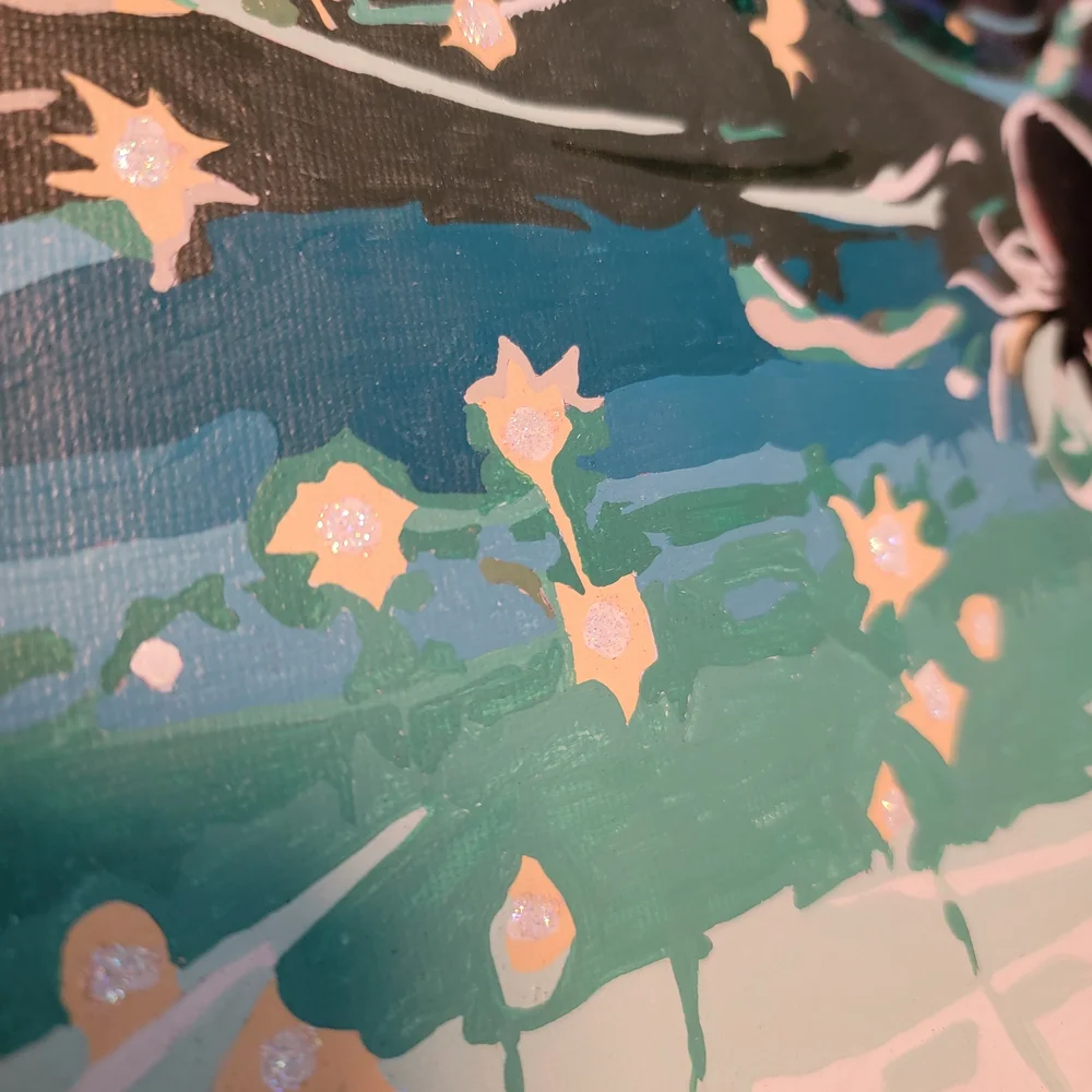 Colorful Starry Night Paint by Numbers Kit - Picture 3 of 3